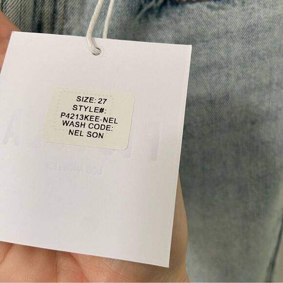 NWT Pistola Kelly 90s Skater Denim Shorts size 27 - Picture 7 of 11